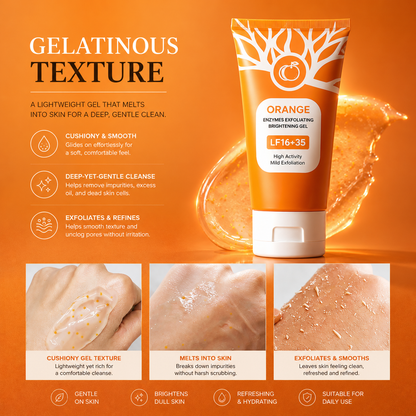 GlowSkin™ - Orange Enzyme Exfoliating Gel – Real Results, Zero Harshness, Just Glow