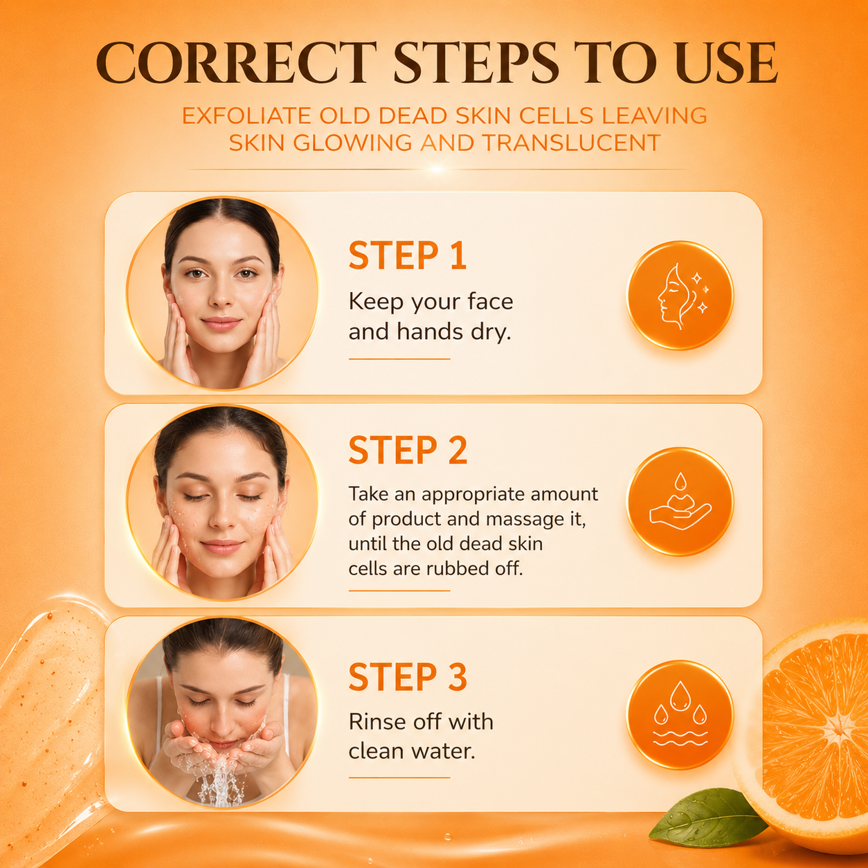 GlowSkin™ - Orange Enzyme Exfoliating Gel – Real Results, Zero Harshness, Just Glow