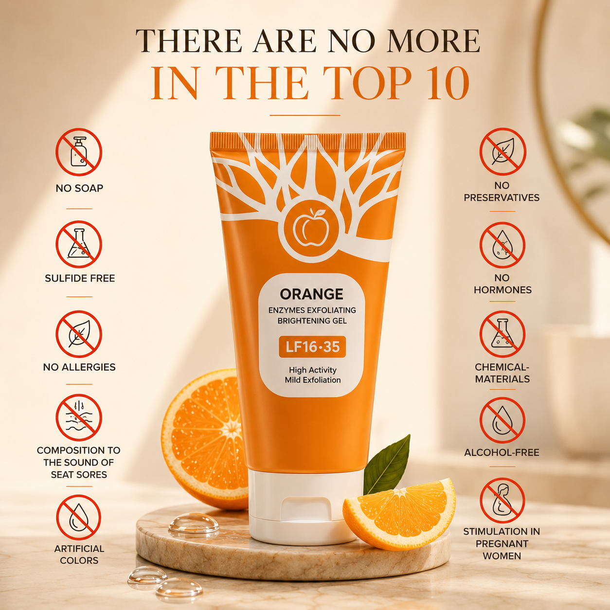 GlowSkin™ - Orange Enzyme Exfoliating Gel – Real Results, Zero Harshness, Just Glow